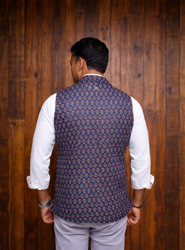 Silk & Cotton Quilted Reversible Jacket - Image 4