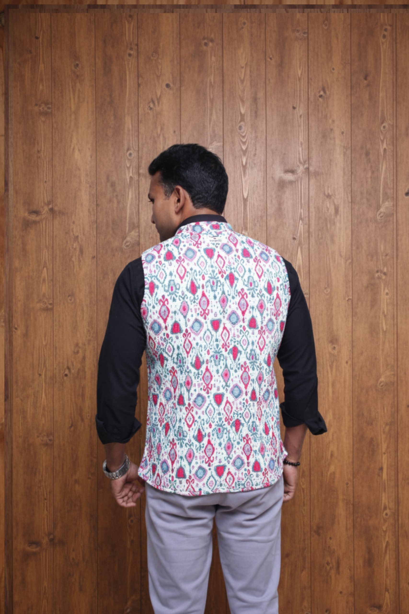 Silk & Cotton Reversible Quilted Jacket - Image 4